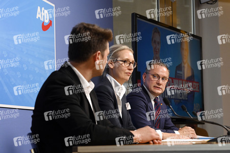 Pressekonferenz der AfD zur Europawahl in Berlin