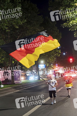 Autokorso auf dem Kurfürstendamm in Berlin