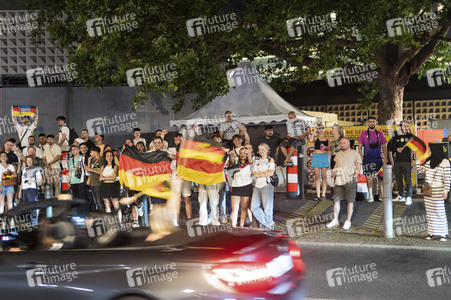 Autokorso auf dem Kurfürstendamm in Berlin