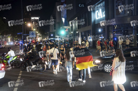 Autokorso auf dem Kurfürstendamm in Berlin