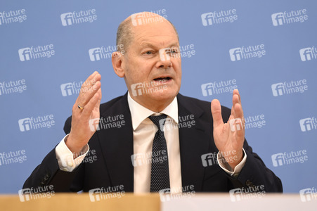 Bundespressekonferenz Bundeshaushalt 2025 in Berlin