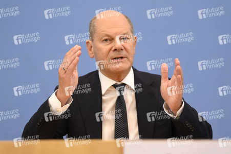 Bundespressekonferenz Bundeshaushalt 2025 in Berlin