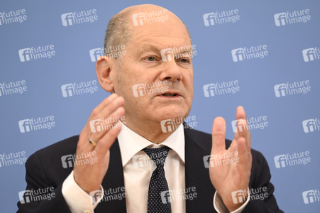 Bundespressekonferenz Bundeshaushalt 2025 in Berlin