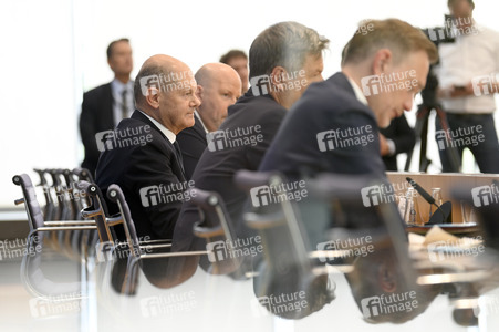 Bundespressekonferenz Bundeshaushalt 2025 in Berlin