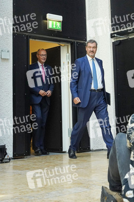 Pressekonferenz zur Kanzlerkandidatur der Union in Berlin