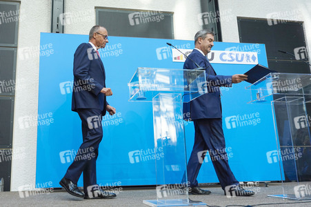 Pressekonferenz zur Kanzlerkandidatur der Union in Berlin