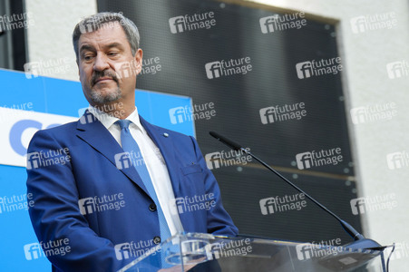 Pressekonferenz zur Kanzlerkandidatur der Union in Berlin