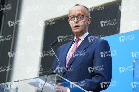 Pressekonferenz zur Kanzlerkandidatur der Union in Berlin