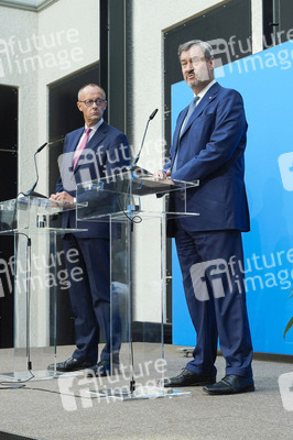 Pressekonferenz zur Kanzlerkandidatur der Union in Berlin