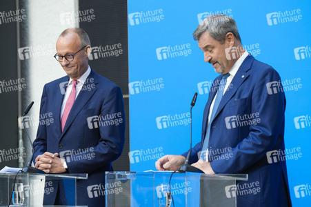 Pressekonferenz zur Kanzlerkandidatur der Union in Berlin