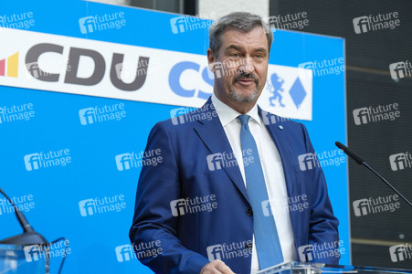 Pressekonferenz zur Kanzlerkandidatur der Union in Berlin