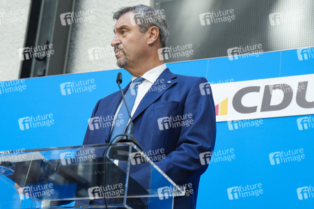 Pressekonferenz zur Kanzlerkandidatur der Union in Berlin