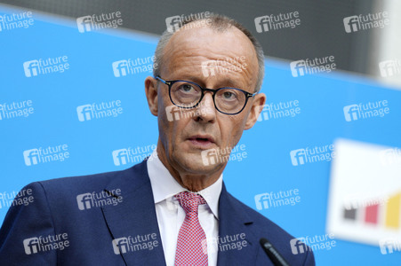 Pressekonferenz zur Kanzlerkandidatur der Union in Berlin