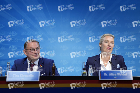 Pressekonferenz der AfD zur Landtagswahl in Brandenburg