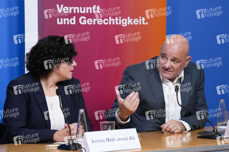 Pressekonferenz des BSW zur Landtagswahl in Brandenburg