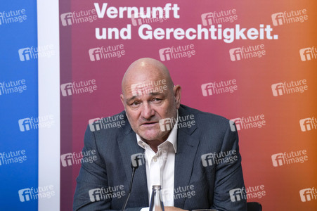 Pressekonferenz des BSW zur Landtagswahl in Brandenburg