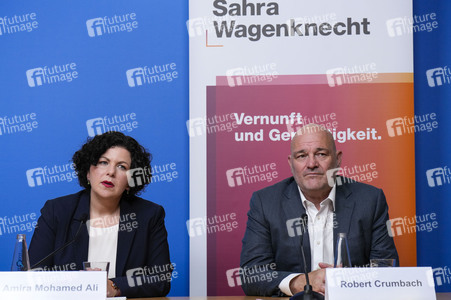 Pressekonferenz des BSW zur Landtagswahl in Brandenburg