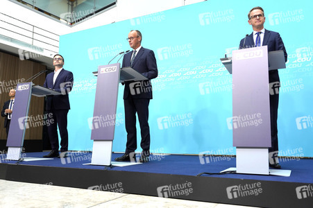 Pressekonferenz der CDU zur Landtagswahl in Brandenburg