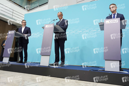 Pressekonferenz der CDU zur Landtagswahl in Brandenburg