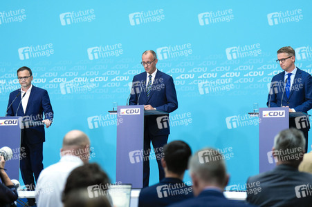 Pressekonferenz der CDU zur Landtagswahl in Brandenburg