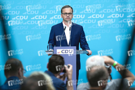 Pressekonferenz der CDU zur Landtagswahl in Brandenburg