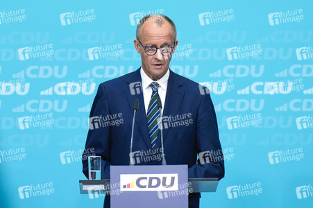 Pressekonferenz der CDU zur Landtagswahl in Brandenburg