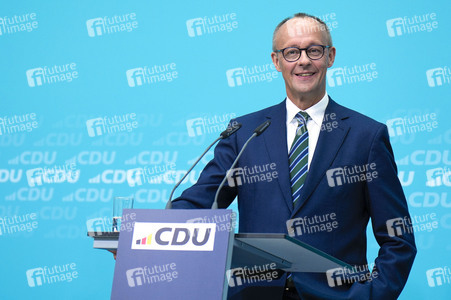 Pressekonferenz der CDU zur Landtagswahl in Brandenburg