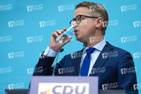 Pressekonferenz der CDU zur Landtagswahl in Brandenburg