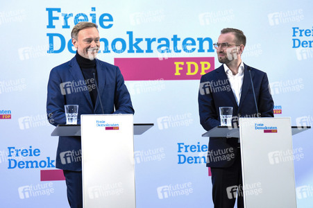 Pressekonferenz der FDP zur Landtagswahl in Brandenburg