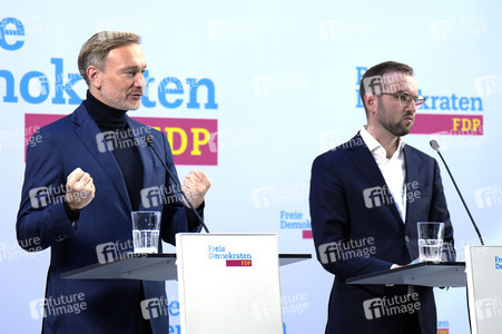 Pressekonferenz der FDP zur Landtagswahl in Brandenburg