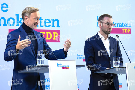 Pressekonferenz der FDP zur Landtagswahl in Brandenburg