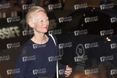 Ankunft von Tilda Swinton auf dem San Sebastian International Film Festival 2024