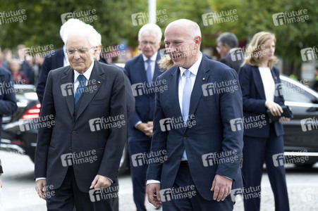 Empfang des Präsidenten von Italien am Brandenburger Tor in Berlin