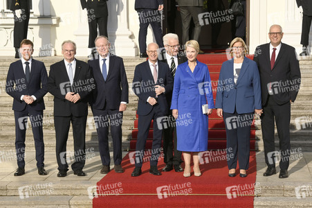 Begrüßung des amerikanischen Präsidenten Joe Biden im Schloss Bellevue in Berlin