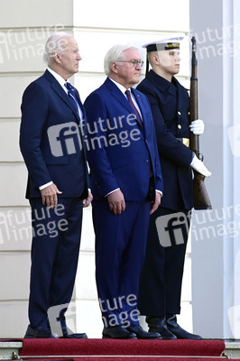 Begrüßung des amerikanischen Präsidenten Joe Biden im Schloss Bellevue in Berlin