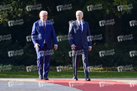 Begrüßung des amerikanischen Präsidenten Joe Biden im Schloss Bellevue in Berlin