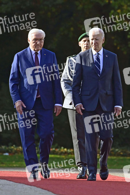 Begrüßung des amerikanischen Präsidenten Joe Biden im Schloss Bellevue in Berlin