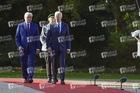 Begrüßung des amerikanischen Präsidenten Joe Biden im Schloss Bellevue in Berlin