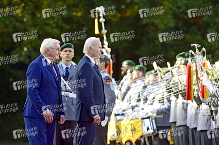 Begrüßung des amerikanischen Präsidenten Joe Biden im Schloss Bellevue in Berlin