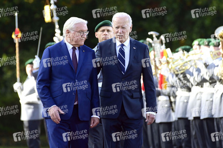 Begrüßung des amerikanischen Präsidenten Joe Biden im Schloss Bellevue in Berlin