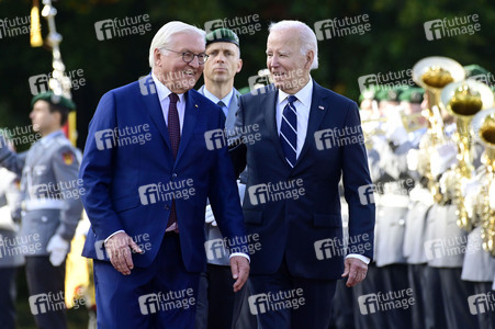 Begrüßung des amerikanischen Präsidenten Joe Biden im Schloss Bellevue in Berlin