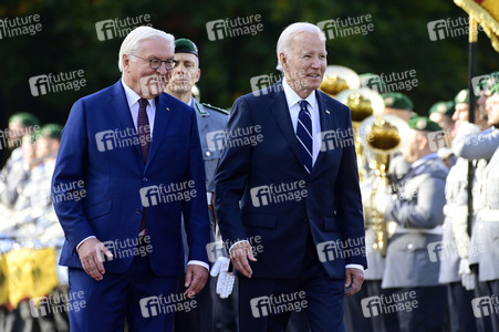 Begrüßung des amerikanischen Präsidenten Joe Biden im Schloss Bellevue in Berlin