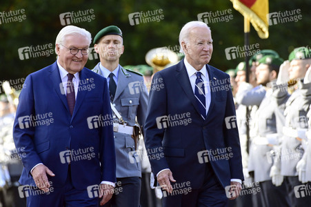 Begrüßung des amerikanischen Präsidenten Joe Biden im Schloss Bellevue in Berlin