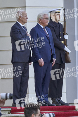 Begrüßung des amerikanischen Präsidenten Joe Biden im Schloss Bellevue in Berlin