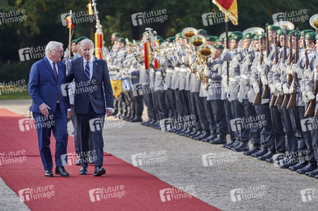 Begrüßung des amerikanischen Präsidenten Joe Biden im Schloss Bellevue in Berlin