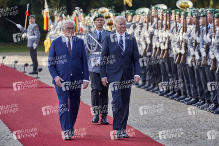 Begrüßung des amerikanischen Präsidenten Joe Biden im Schloss Bellevue in Berlin