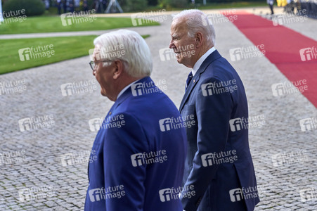 Begrüßung des amerikanischen Präsidenten Joe Biden im Schloss Bellevue in Berlin