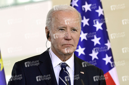 Empfang des amerikanischen Präsidenten Joe Biden im Bundeskanzleramt in Berlin