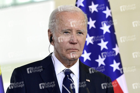 Empfang des amerikanischen Präsidenten Joe Biden im Bundeskanzleramt in Berlin