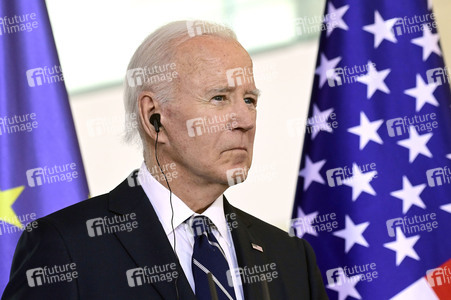 Empfang des amerikanischen Präsidenten Joe Biden im Bundeskanzleramt in Berlin